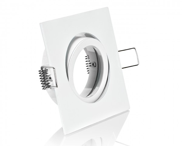 Einbaurahmen aus Aluminium-Viereckig Weiß Klickverschluss/Bajonett