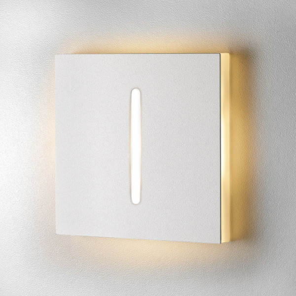 Treppenbeleuchtung - LED Wandeinbauleuchte Schlitz in Weiß