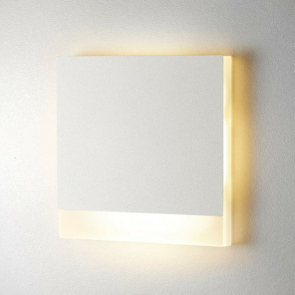 Treppenbeleuchtung - LED Wandeinbauleuchte in Weiß